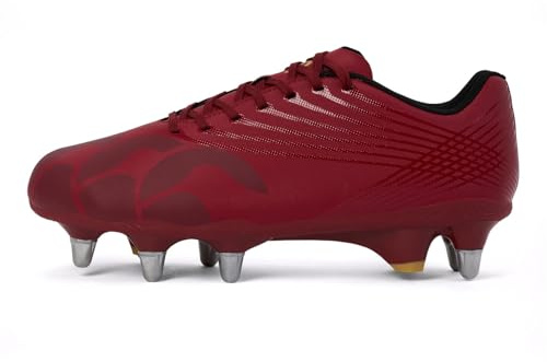 Canterbury vuxna unisex stämplade markpaus team mjuka mark rugbystövlar röd dahlia, Röd dahlia, 45 EU