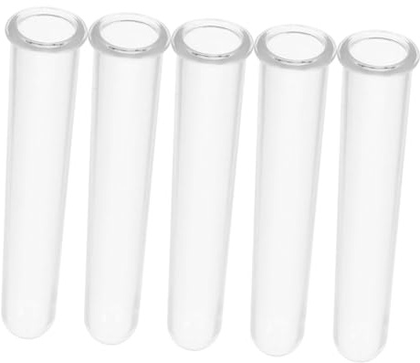 VERDANVERSE 5pcs Acrylic Test Tube Shots Glass Bartender Cocktail Tool Stemless Wine Glass Ktv Bar Nightclub Party Glassware