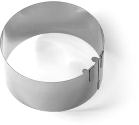Alma Manufacturer Tortenring verstellbar - 8 cm hoch - Backring aus Edelstahl - 16-31 cm - Tortenform zum Backen - Tortenzubehör