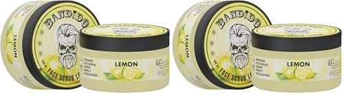 Bandido Lemon Face & Body Scrub 300ml | peeling gesicht | peeling körper | Face & Body & Spa | skin care (Packung mit 2)