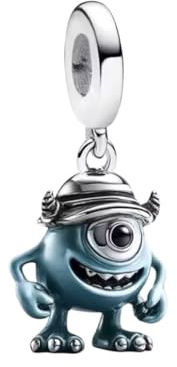 Ciondolo mike con cappellino in argento sterling 925, compatibile con ciondoli Pandora e molti altri bracciali con ciondoli.