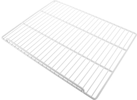 WOFASHPURET Estante Divisor Metálico para Congelador 45x38 Cm Protección Lateral, Rejilla Organizadora de Almacenamiento para Nevera, Adecuado para Cocinas, Supermercados y Restaurantes