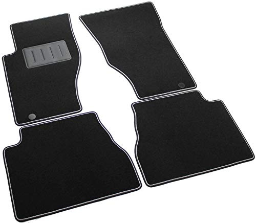 Il Tappeto Auto SPRINT02105 - Alfombrillas para Coche, Negras, Antideslizantes, con Borde Bicolor y embellecedor de Goma Reforzado, Sorento I de 2002 a 2009