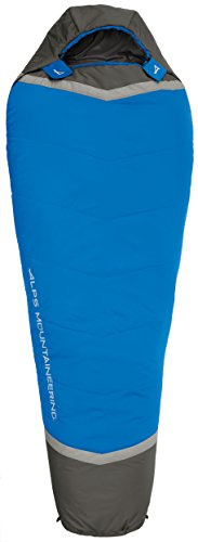 ALPS Mountaineering Aura +35 Degree Mummy Sleeping Bag, Long, Blue/Grey