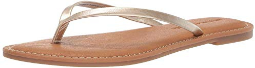 Amazon Essentials Sandale Tong Femme, Or, 37.5 EU