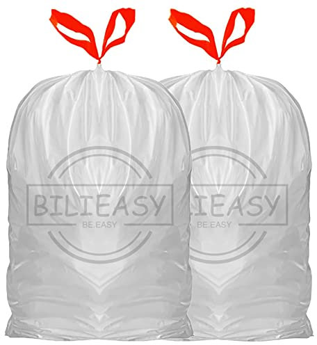 Bilieasy 20-30 Liter Müllbeutel (20-30L(60Pcs), WHITE)