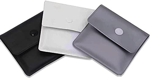 Reccisokz 2 Aschenbecher Aschenbecher - Feuerfestes PVC - Geruchsneutral - Tragbares Kompakt - Einzigartiges Muster aus Regenbogenfischen und psychedelischen Katzen (3PCS schwarz silber weiß)