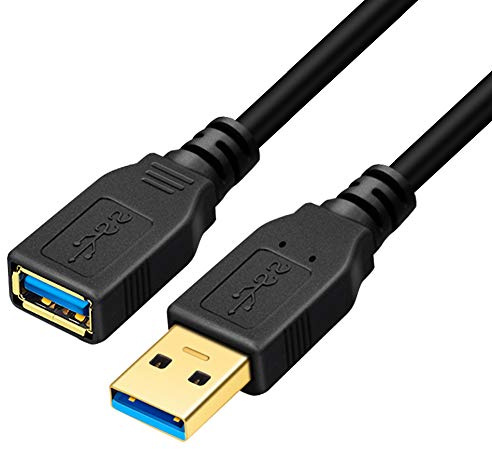Yeung Qee USB 3.0 Extension Cable 3m, High Speed USB 3.0 A Male to A Female Extension Cable,for Playstation, Xbox, USB Flash Drive, Card Reader, Hard Drive,Keyboard, Printer, Scanner, Camera