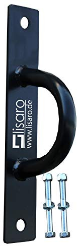 Lisaro Battlerope Halter mit 2 Schrauben, Wand-/Boden-Verankerung für Trainingsseil/Battle Rope, schlingentrainer schlaufen Halter.