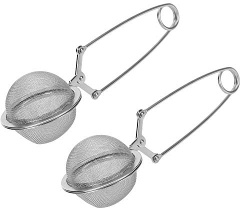 Westmark Klappsiebe, 2 Stück, Ø 5 cm, Länge: 16 cm, Teatime, Rostfreier Edelstahl, Silber,153322E3