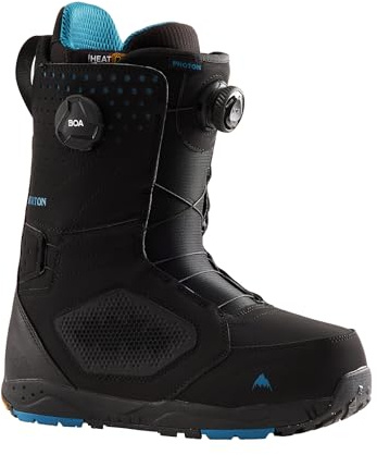 Burton Men's Photon Dual Boa Wide Snowboard Boots (Black, 10)