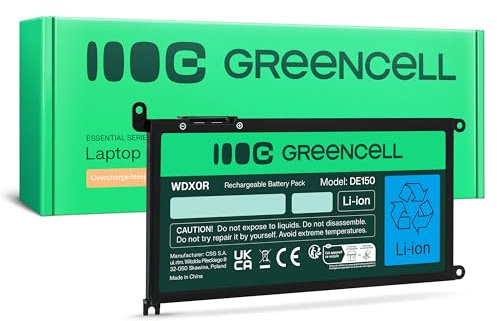 Green Cell WDX0R WDXOR Battery for Dell Inspiron 13 5368 5378 5379 7368 7378 15 5565 5567 5568 5570 5575 5578 5579 7560 7569 7570 7579 7580 17 3785 5765 5767 5770 Vostro 3580 3581 3584 5468 5471 5568