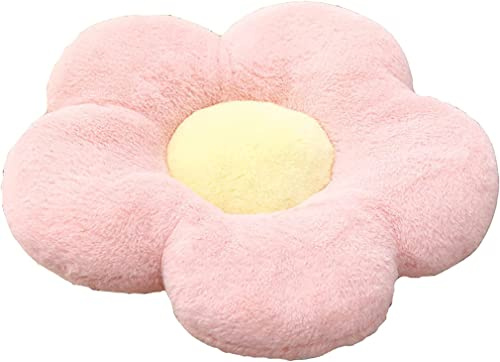 LANFIRE Blumenkissen Blumenkissen normales Kissen Auto Kissen Stuhlkissen Sofakissen Zierkissen (40 * 40 cm, Pink)