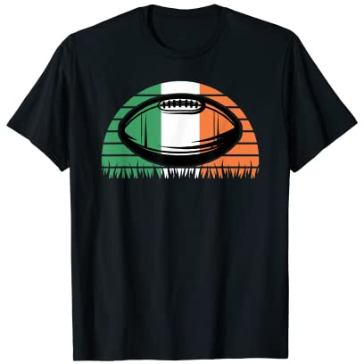 Ballon de rugby Irlande pour homme - Drapeau tricolore irlandais T-Shirt