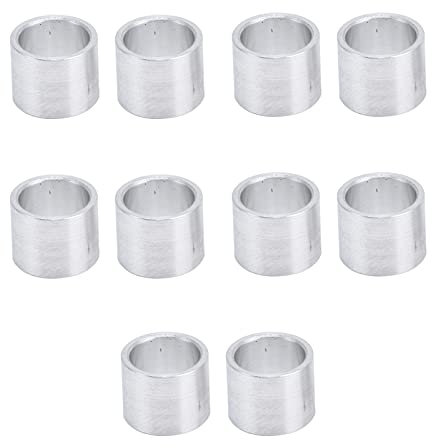 10 Teiliges Distanzstück Aus Aluminiumlegierung, Runde Auto Spurdistanzstücke, Abstandshalter Ohne Gewinde, Vorderschaft Gabelscheibe, Außendurchmesser 10mm (8mm)