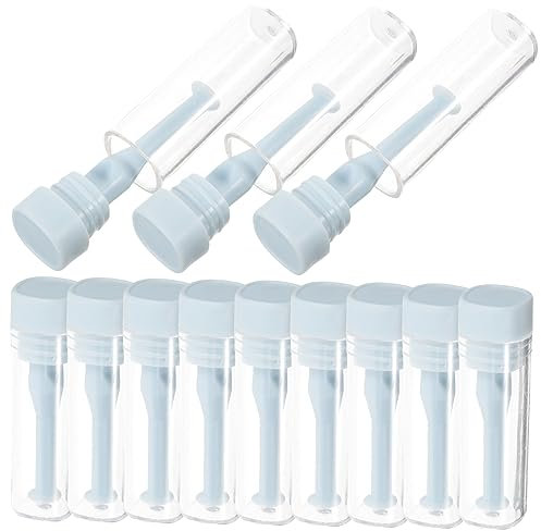 Hoement 12pcs Contact Remover Tool Silicone Plunger Portable Contacts Applicators for Rigid Lenses Eye Nursing Supplies with Storage Case