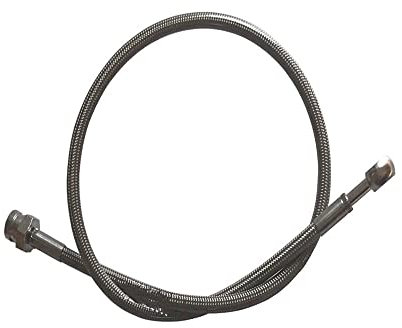 HEXEH Motorrad Bremsschlauch Montage Edelstahl-Banjo-Buchsen M10 * 1 Konvex 1/8 3,5 Mm SS Edelstahl-geflochtene PTFE-Bremsölschlauchleitung Ölschlauch Bremse (Size : 700MM)