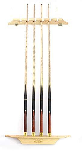 Agashi Pool Queues Racks, Wandmontierteooker Billard Bar Lagerung Rack Zubehör/6 Holes/60X7Cm