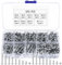 570 Stück M3 Schrauben Set, Scheibenkopschrauben Muttern Set, Linsenkopfschrauben und Muttern Set, Maschinenschrauben Sortiment, Gewindeschraubenset, Kreuzschlitzschrauben mit Muttern Set