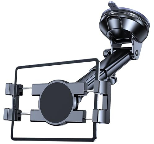 Coolpow Tablet Holder for Car ipad Holder for Car【Wind+Dash】Suction Cup ipad Mount for Truck Stand【360°】Tablet Car Mount soporte para tableta para auto for All 4.7-12.9 Apple iPad Samsung Galaxy Tab