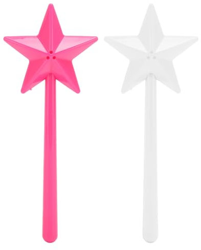 Star Spargisale e Pepe, Confezione da 2 Spargisale e Pepe Dispenser per Spezie con Bacchetta per Halloween Natale Ristorante Festa Accessori da Picnic All'Aperto (3 fori)