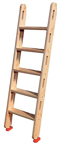 DONGGANSHI Ersatzleiter für Etagenbett, Holzleiter für Hochbetten mit Anti-Rutsch-Füßen, Einzelbettleiter für Zuhause/kleine Räume/Dächer im Freien