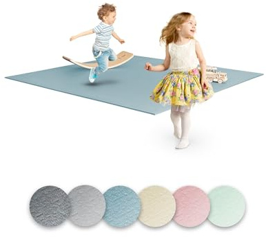 Ehrenkind® Krabbelmatte PRO | Extra dick und Soft | Made in Germany | Spielmatte Baby |Oeko-Tex 100 | Größe 120x180cm BLAUGRAU