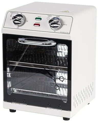 Stérilisateur haute température,sterilisateur materiel onglerie de grande capacité,autoclave stérilisation avec contrôle de la température et minuterie,adapté aux outils coiffure,manucure outils,SPA