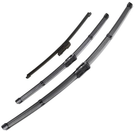 VVKFTP Autofenster Scheibenwischer 3 Teile/Satz Langlebige Auto Vorne Hinten Fenster Windschutzscheibe Windschutz Flache Scheibenwischer Arm Blades Set Für VW Für Tiguan MK2 2017 2018 2019 2020
