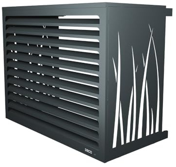 Cache climatiseur DECOAirco Anthracite - Taille M (H85, L105, P55-70cm)
