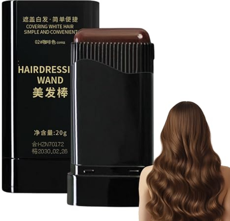 Pettine per Tintura Temporanea per Capelli, Tinta per Capelli in Stick Impermeabile e Resistente al Sudore, Stick Correttore Istantaneo per Capelli Bianchi, Pennello per Ritocchi a Lunga Durata