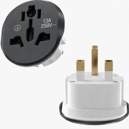 2 Stück UK Adapter, Steckdosen Adapter Universal, Reiseadapter UK, Reiseadapter Typ G, England Steckdosenadapter, Universal Adapters für Deutschland, USA, Schweiz, China usw