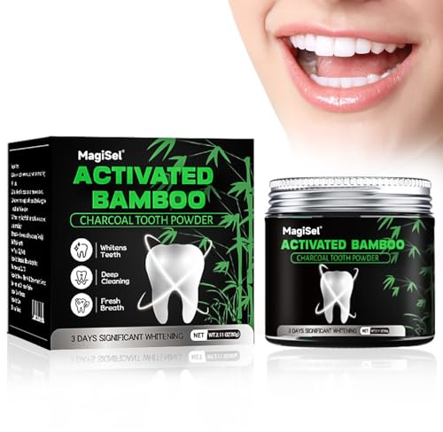 Activated Charcoal Teeth Whitening Powder, Natural Toothpaste Alternative, Teeth Bleaching for White Te/ETH Without Sensitivity - Daily Whitening Routine- Advanced WHI/tening Formula(60G)