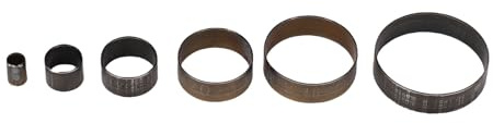 Yechiry 6-teiliges Leder-Stanzformen-Set, Rundes Stanzwerkzeug-Set aus Legiertem Stahl, Stanzformen mit 5 Mm Bis 30 Mm Durchmesser, Ideal für Lederhandwerks-Projekte