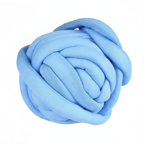 RoaQinFo Hilo para Tejer Almohadón Hilo Tubular Acolchado Fibra para Crochet Cuerda para Macramé Material Suave de Algodón Mantiene Forma y Volumen Adecuado, Blue