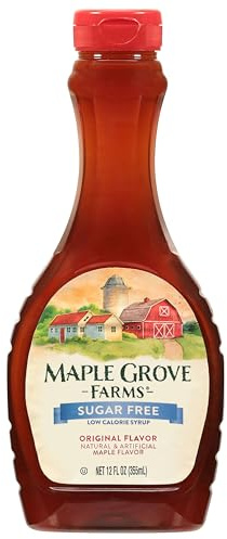 Maple Grove Farms Jarabe para tortitas sin azúcar, sabor a arce, 340 g