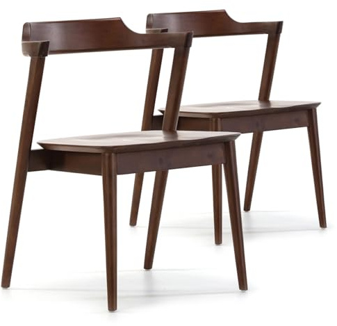 VS Venta-stock Stuhl-Set 2er Venus Nussbaum Farbe