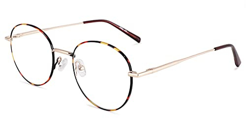 Pro Acme Blue Light Blocking Glasses - Women & Men Retro Round Computer Gaming Glasses - Light Anti Glare - Stylish Clear Lens