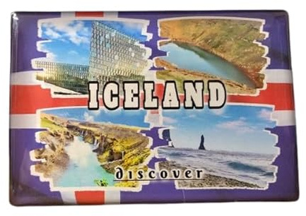 Island, Island Souvenir- Island Kühlschrankmagnet,Iceland Fridge Magnet,Islanda calamita de frigorifero, Islande aimant de refrigerateur
