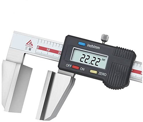 Digital Caliper for Wire Rope, Widened Measuring Anvil, Range: 0-150mm, mm/inch, Resolution 0.01mm,0-150mm