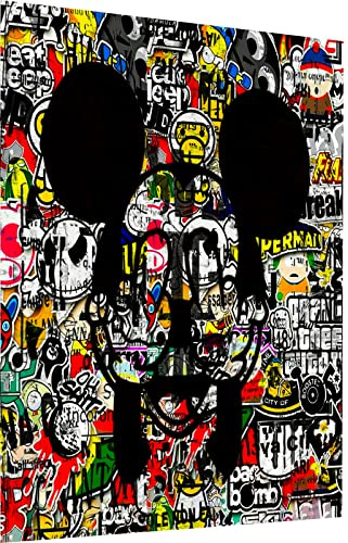 Magic Canvas Art Pop Art B8105 - Stampa artistica da parete, motivo Topolino Funny, 1 pezzo, 40 x 30 cm