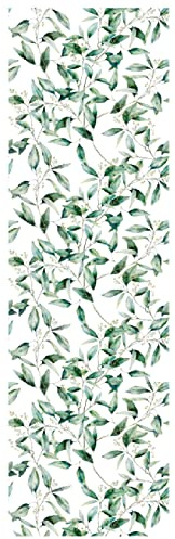 Dostear Carta Adesiva Autoadesiva Per Mobili Armadio Copertura Muro Interno Parato 3d Moderno Rivestimento Mobili Adesivo Scafali Da Parete Foglia verde III 45cm X 300cm