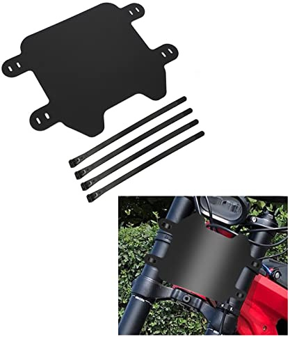 Alpha Rider Front Number Plate for Surron Sur-Ron Light Bee X Segway X260 | Electric Off-Road Bike, ABS Plastic, Motorcycle Front License Plate, Frame Replacement, 4 Mouting Straps Included