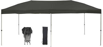 METRO Professional Gastro Faltzelt Thagpi, Stahl/Polyester, 3 x 6 m, wasserabweisend, schwarz