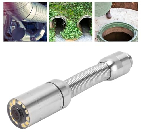 Testa della Telecamera di Ispezione delle Fognature da 23 Mm, Accessorio per Fotocamera per Endoscopio di Scarico del Tubo Impermeabile IP68 Professionale in Acciaio Inossidabile