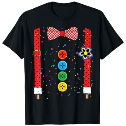 Clown Karneval Kostüm Clownskostüm Clowns Fasching Konfetti T-Shirt