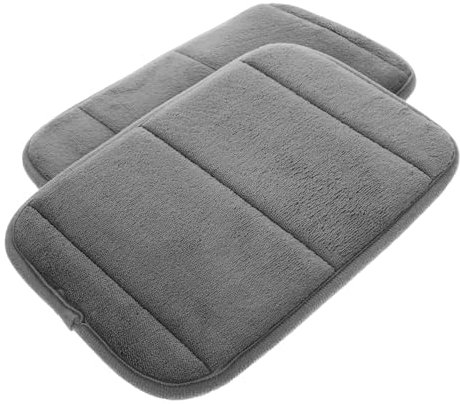 TEHAUX Gaming Mauspad 2 Stück Klein rutschfest Mit Memory Schaum Handgelenkauflage Grau 30cm Für Computer Und Laptop Büro