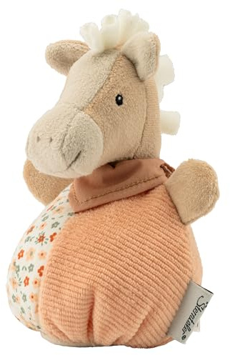 Sterntaler Knuddelsäckchen Pferd Sunny - Pferd Kuscheltier für Baby und Kinder aus weichem Feincord - Spielzeug mit Rassel - zum Kuscheln, Entdecken & Spielen, lichtbeige