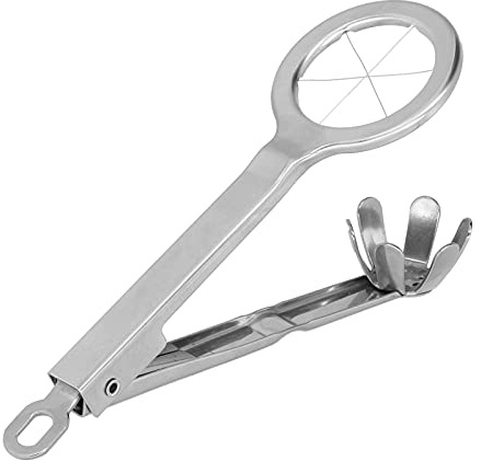 Coupe-œufs Professionnel en Métal, Outil de Cuisine en Acier Inoxydable 304 de Haute qualité, œufs Durs, Facile à Nettoyer, avec Boucle de Suspension pour Le Stockage, et