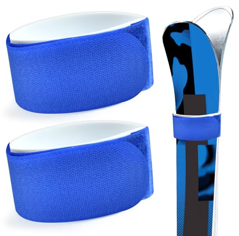 Cinghie da Sci Fascette Sci Cinghia Porta Sci Regolabile Cinghia da Sci in Nylon, Ski Straps con Cuscinetti Protettivi EVA, Cinghia di Fissaggio per Sci per Snowboard, Bastoncini, Attrezzatura Sci